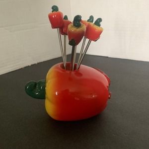 Red Bell Pepper skewer for appetizers snacks NEW